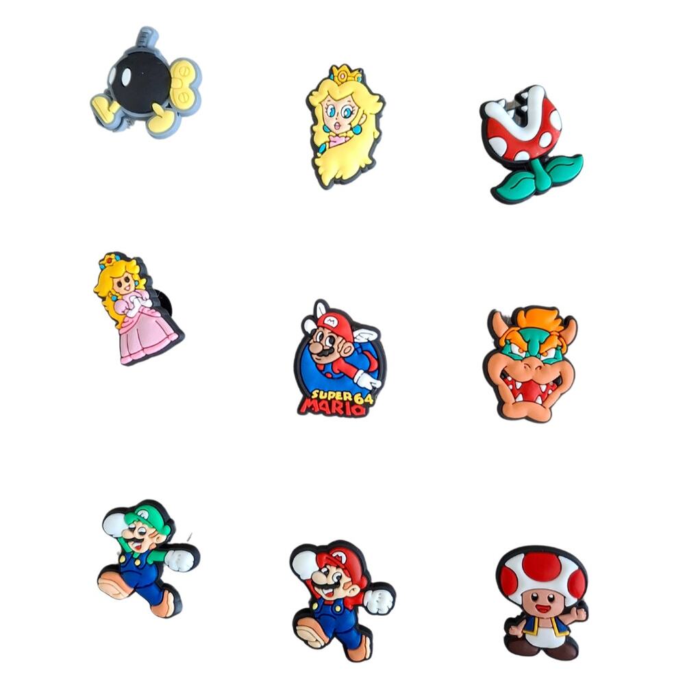 Nintendo Super Mario World Shoe Charms For Crocs Bracelet Shoes Wristband Unisex